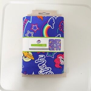 My Little Pony Purple Cotton Fabric with Rainbow and Pink Accents